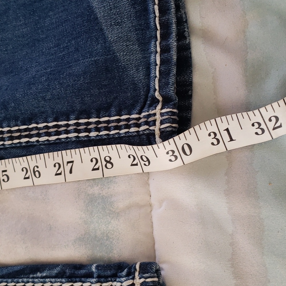 Rock Revival Ginger Easy Fit Jeans 28x30 Bootcut Thick Stitch Western Denim - Picture 12 of 16